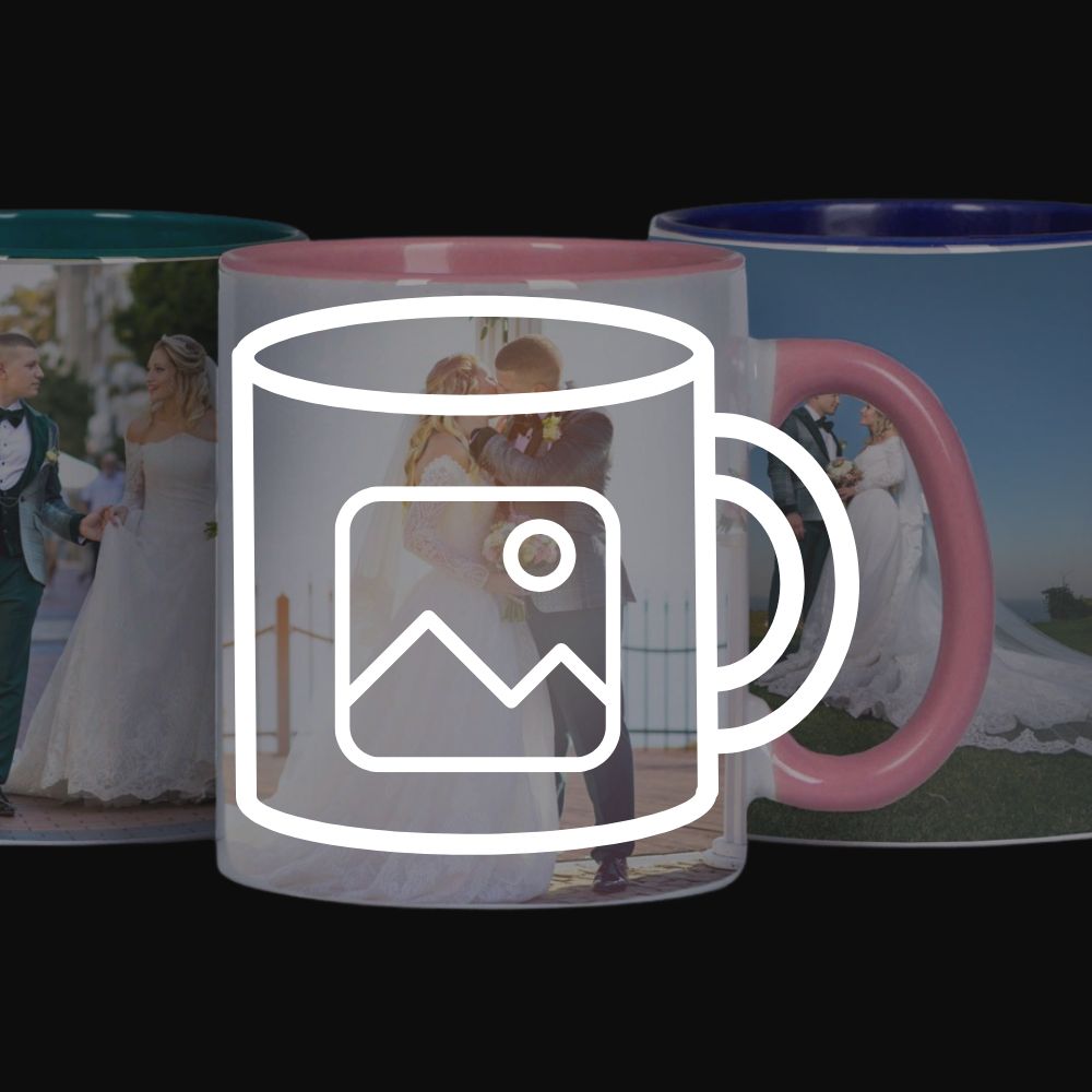 Печат върху бяла и цветна чаша за 24 ч.